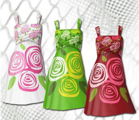 Летние платья для Симс 3 в формате sims3pack