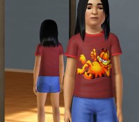 Детские футболки со Spyro & Garfield для Симс 3