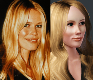 Симка актрисы Клаудиа Шиффер (Claudia Schiffer) для игры Sims 3