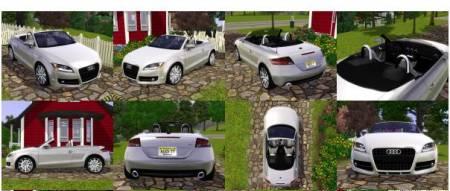 Автомобиль Audi TT Roadster (2009) для Симс 3 в формате package