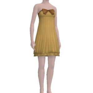 Платье "Куколка" для Симс 3 в формате sims3pack