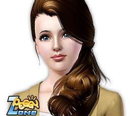 Прическа Peggyzone hair (Sims 3) для Симс 3