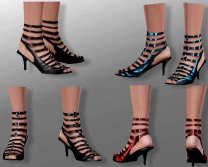Туфли с открытыми пятками для Sims 3 в формате sims3pack