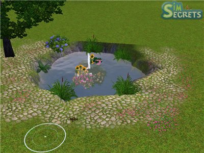 Делаем фонтан в воде в игре Симс 3