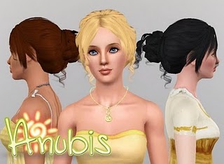 Прическа Anubis для Sims 3 в формате package