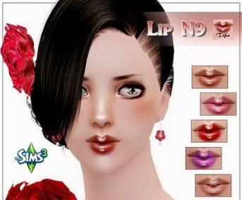 Губы N9 от Tifa для Симс 3 в формате sims3pack