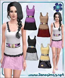 Блузо4ка и юбка для Sims 3