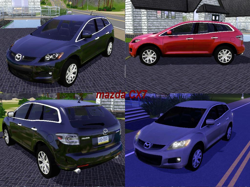 Автомобиль Мазда СХ-7 (Mazda CX-7) для Sims 3 в формате sims3pack » The Sims  - всё для игр Sims 5, Sims 4, Sims 3, sims 2, sims