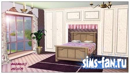 Шкаф с нишей для кровати Sims 3