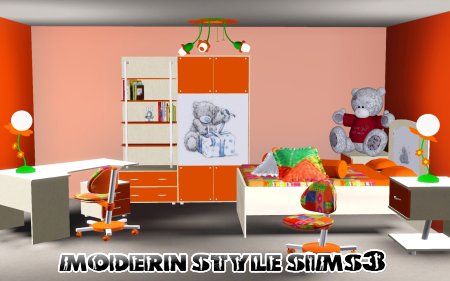 Яркая комната Teddy Bear для Симс 3 в формате sims3pack