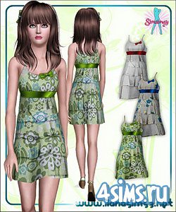 Три платья - костюма от Liana для Симс 3 в формате sims3pack