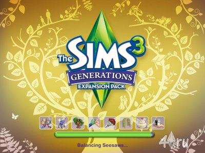 Экраны загрузки "The Sims 3 Generations" (Все Возрасты)