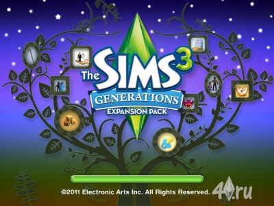 Экраны загрузки "The Sims 3 Generations" (Все Возрасты)