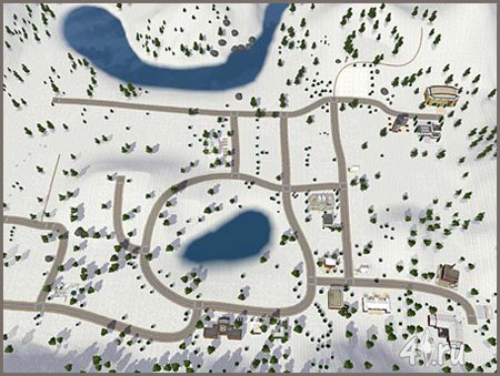 Снежный город для Sims3 в формате sims3pack
