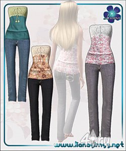 Набор одежда от Liana для Симс 3 в формате sims3pack