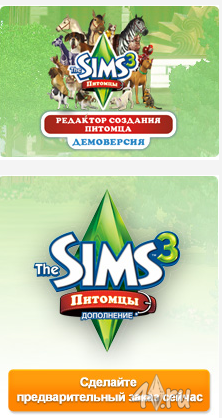 ДЕМО версия игры Sims3Pets* Авторская работа,Работал над проектом Журналист 2010