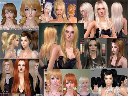 Форум The Sims : Женские причёски для The Sims 2 - Форум The Sims