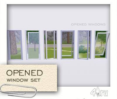 Открытые окна для Симс 3 в формате sims3pack
