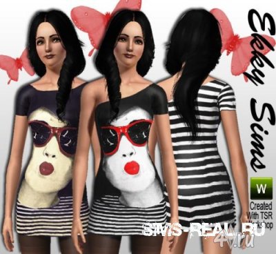 Платье от Ekky_Sims для Симс 3 в формате sims3pack