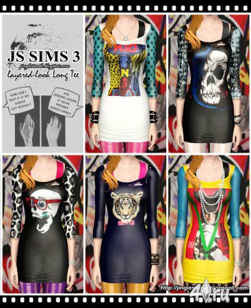 Одежда от JS Sims 3 для Симс 3