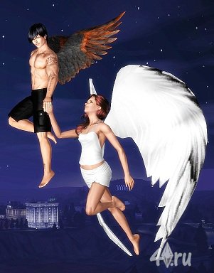 Позы Ангел и Демон (Angel & Devil) от Maximum для Симс 3 в формате package