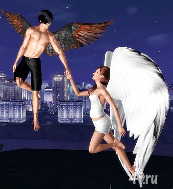 Позы Ангел и Демон (Angel & Devil) от Maximum для Симс 3 в формате package