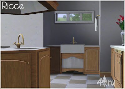 Кухня "Ricce" от Breeze для Симс 3 в формате sims3pack