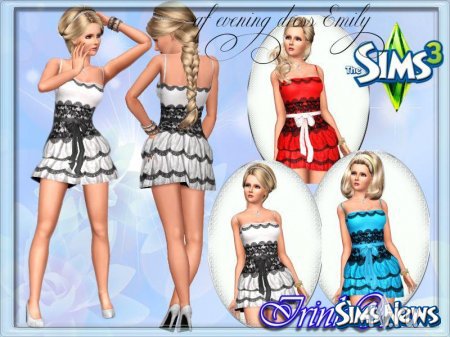 Официальное платье для вечеринок для Симс 3 в формате sims3pack