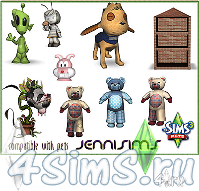 Игрушки от Jennifer для Симс 3 в формате sims3pack