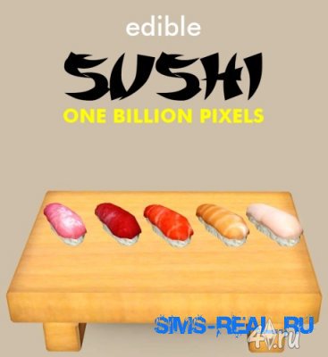 Съедобные суши от NewOne "Sims 3"