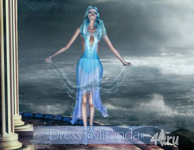 Платье от Miranda для Sims 3