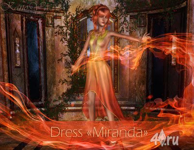 Платье от Miranda для Sims 3