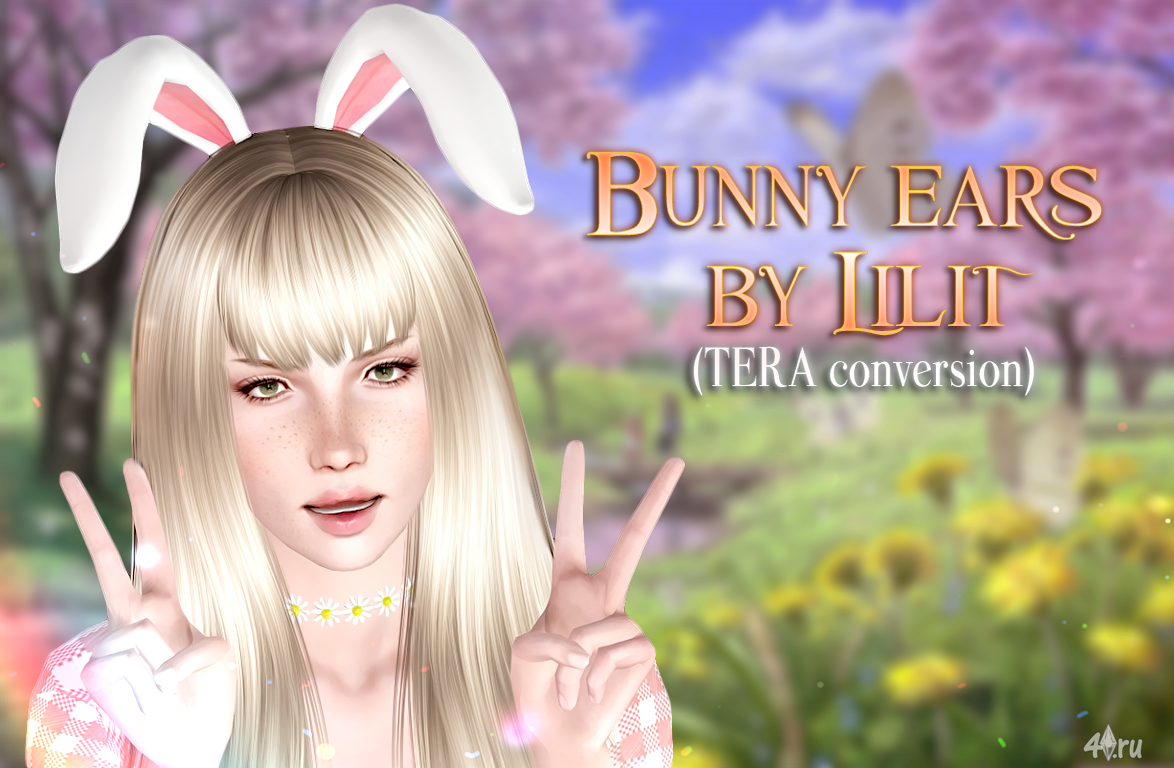 Кроличьи ушки (Bunny ears) от Lilit для игры Симс 4.