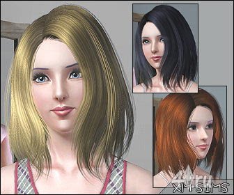 Причёска от Flora для Симс 3 в формате package