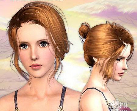 Звездная женская прическа от NEWSEA для Sims3 в формате package