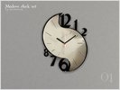 Набор часов в современном стиле от Severinka для The Sims 4